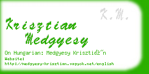 krisztian medgyesy business card